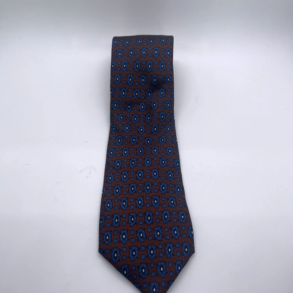 Pierre Cardin 1930s Collection Silk Tie Floral Print Vintage Retro Made in Italy - Image 3 of 4