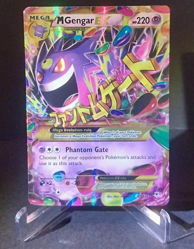 Pokemon M Gengar EX 121/119 XY Phantom Forces Holo Secret Rare English 2014