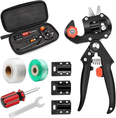 2-In-1 Garden Grafting Tools Pruner Kit, V-Graft Omega-Graft and U-Graft, Plant 