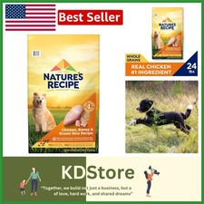 Dry Dog Food 24lb Natural Chicken Barley Brown Rice Adult All Breeds 2.37 per pound