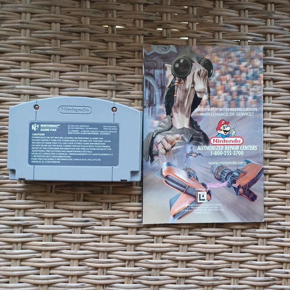 Cartucho Star Wars Episodio 1 Pod Racer N64 y cartucho limpio probado manual Foto 2 de 3