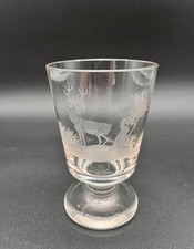 Antikes Böhmisches Glas mit Jagdmotiv / Egermann Um 1900 Top Zustand Rar