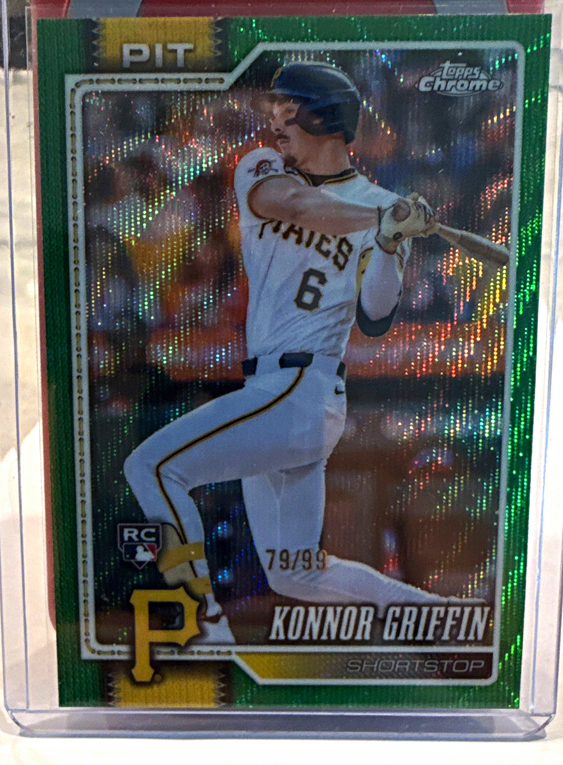 Topps 2026 Topps Chrome Konnor Griffin Green Wave Refractor /99 RC #74 Pirates