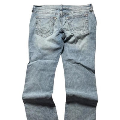 True Religion Jeans Baggy Straight Ricky No Flap Blau Denim Deadstock Größe 42x34