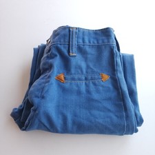 Vintage 1960s Sears Perma Prest Denim Colored Kids Size 14 Pants