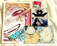 Original art exhibition Heroaka exhibition Acrylic block Himiko Toga Dabi