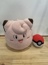 Squishmallows Pokemon 11 Clefairy Plush Jazwares Kelly Toys PLUS Pokeball Plush