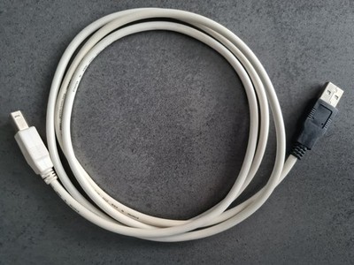 USB Full Speed Druckerkabel A Stecker auf B Stecker geschirmt weiss 1,5m