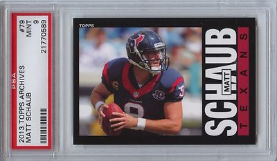 2013 TOPPS ARCHIVES 79 MATT SCHAUB PSA 9 Mint