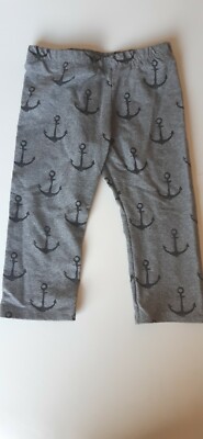 Handmade Jogginghose bequeme Hose grau schwarz mit Ankern Gr. 92 98