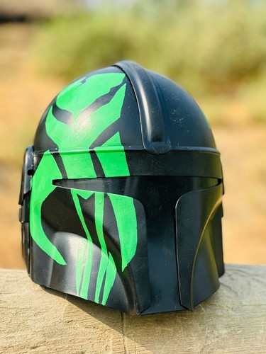 Star Wars Mandalorianer Helm tragbar 18 Gauge Stahl Erwachsenengröße Geschenk... - Bild 5 von 6