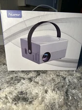 Feleman Mini Projector Built in DVD player 1080P HD Portable Bluetooth Projector