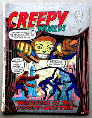 CREEPY WORLDS #38 (1966) First UK printing of Fantastic Four #8