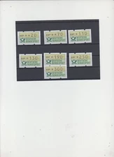 BRD Bund  Automatenmarken ATM 1981/1982 Nr. 1 - Werte für VS 2 - postfrisch **