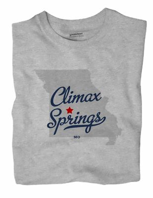 Climax Springs Missouri MO T-Shirt MAP