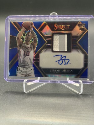 2022-23 Panini Select Jeremy Sochan Blue Prizm RC Rookie Patch 