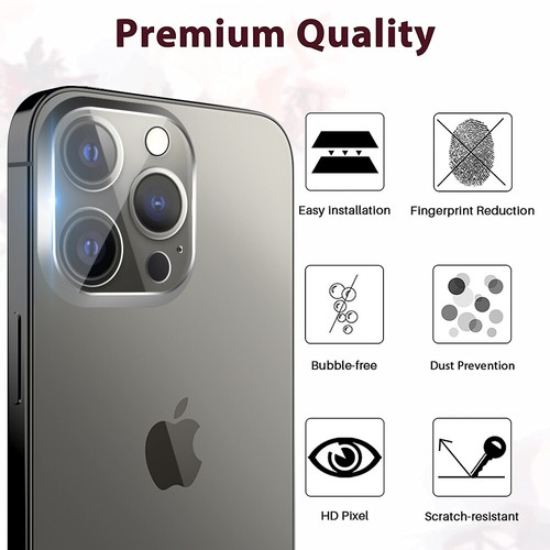 For iPhone 11/12/13/Pro/Max Tempered Glass Screen Protector Camera Lens Cover - Picture 32 of 60