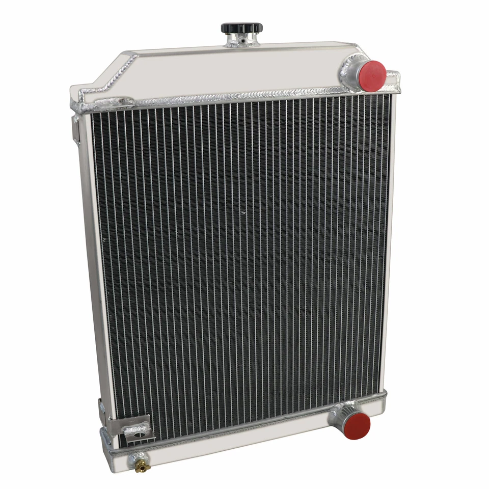 4 Row Aluminum Radiator For 1951-1961 Jaguar Mark IX VII VIII Base 3.4L l6 GAS Foto 2 de 4