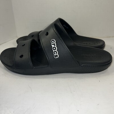 Crocs Unisex Adult Classic Slip On Sandal Black Men 10  display picture 1