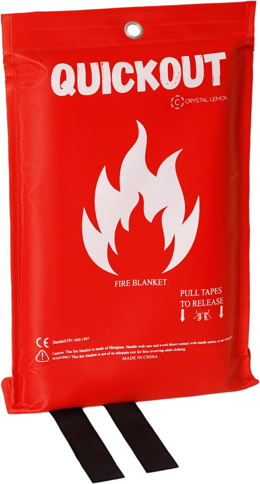 C CRYSTAL LEMON Fire Blanket Kitchen, Fire Blanket Fire Suppression