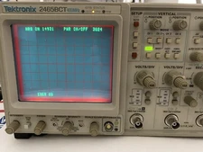 Cal'd, refurbed TEKTRONIX 2465BCT 400MHz OSCILLOSCOPE +Freq Counr + GPIB + probe