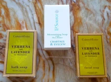 3 Bars CRABTREE & EVELYN Verbena Lavender Bath, Facial, Shea Moisturizing Soap