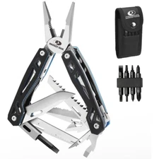MOSSY OAK Multitool 21-in-1 Multi Tool Pocket Knife Screwdriver Sleeve Plier Saw
