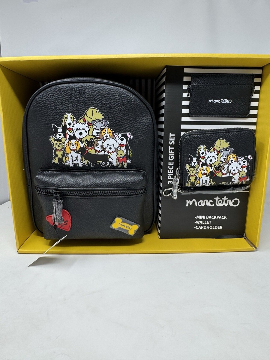 Marc Tetro Gift Set Mini Backpack Wallet And Cardholder NEW  display picture 1
