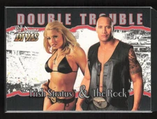 2003 Fleer WWE Divine Divas #80 Trish Stratus / The Rock Near Mint or Better