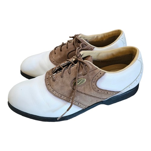 Nike Zoom Air Men's Gore-Tex Leather White Brown Golf Shoes Size 8M - Picture 4 of 13