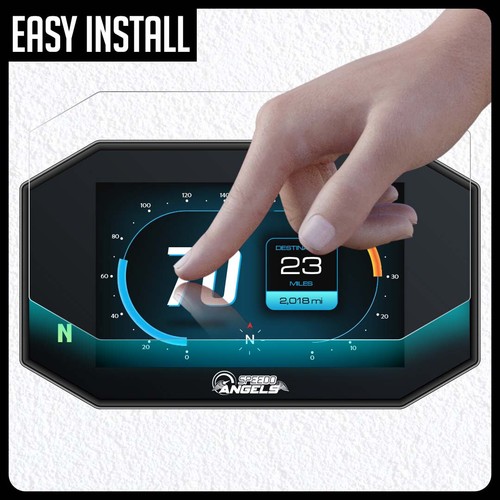 2 x BMW S1000RR S1000XR S1000R 2015-2018 Dashboard Screen Protector: Ultra-Clear - Picture 5 of 7