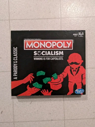 Nuovo scatola aperta - Hasbro Monopoly Socialism Parody gioco da tavolo