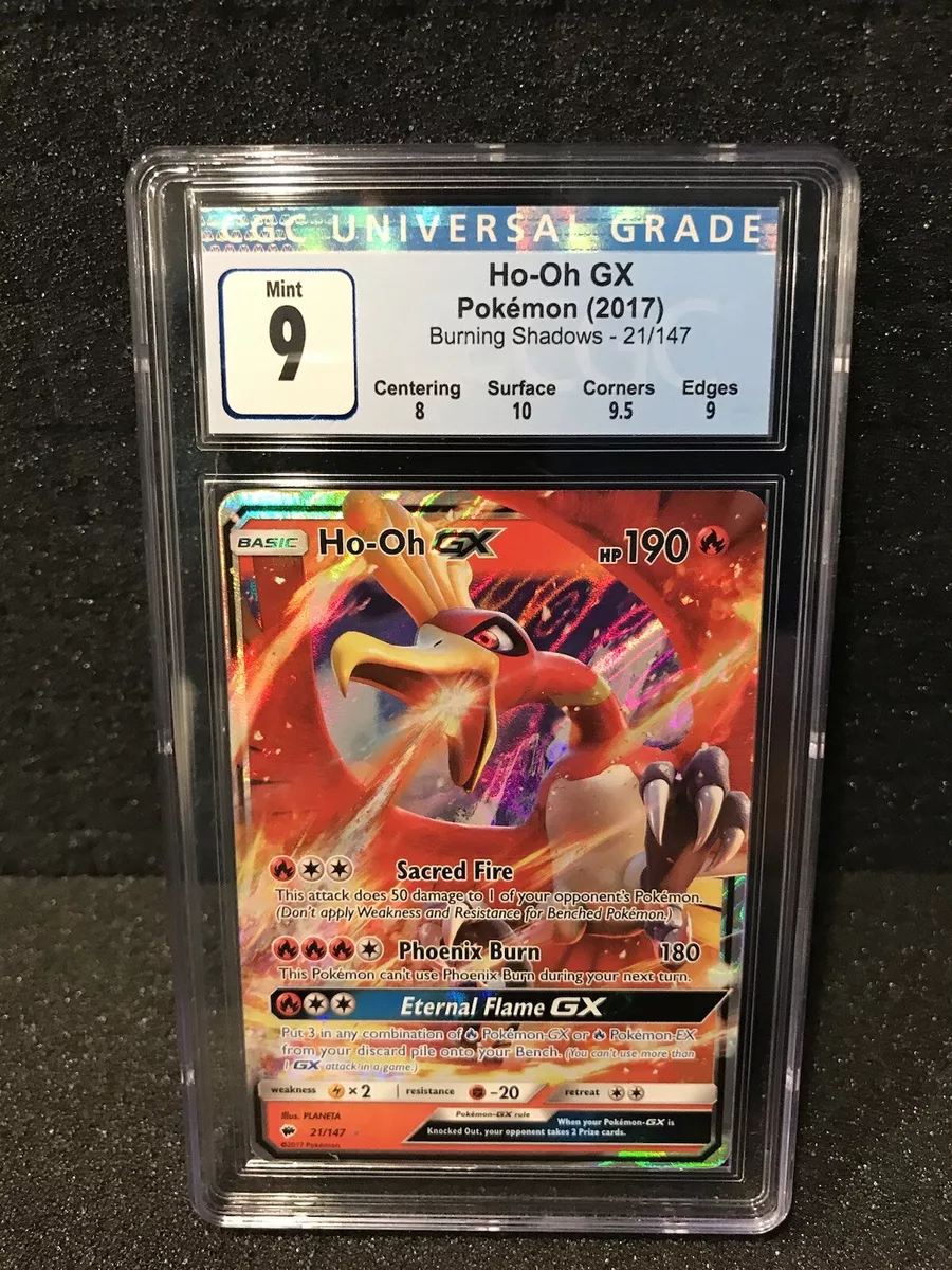 Ho-Oh GX 21/147 Near Mint Ultra Rare Burning Shadows Full Art