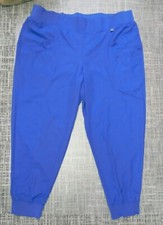 Women's Cuddle Duds Climate Right Scrub Jogger Pants Size 3XL NWOT blue