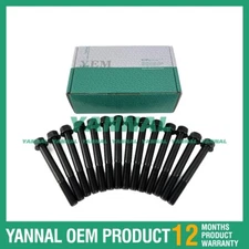 14X New C1.8 Cylinder Head Bolt Set For Caterpillar Diesel Engine Parts