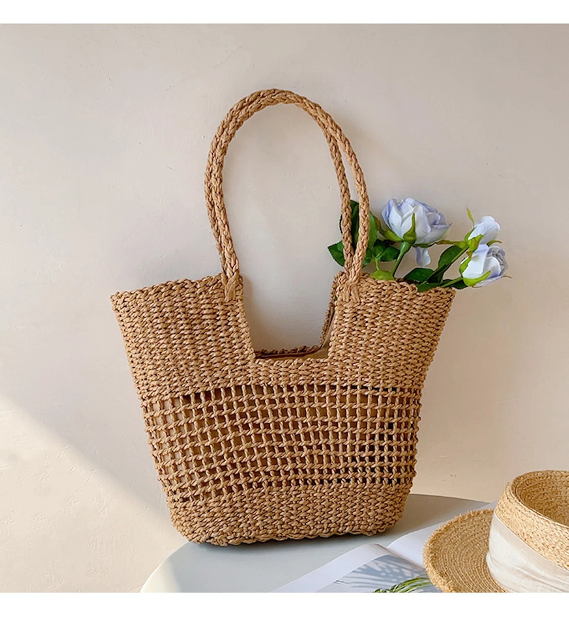 Designer top basket bag