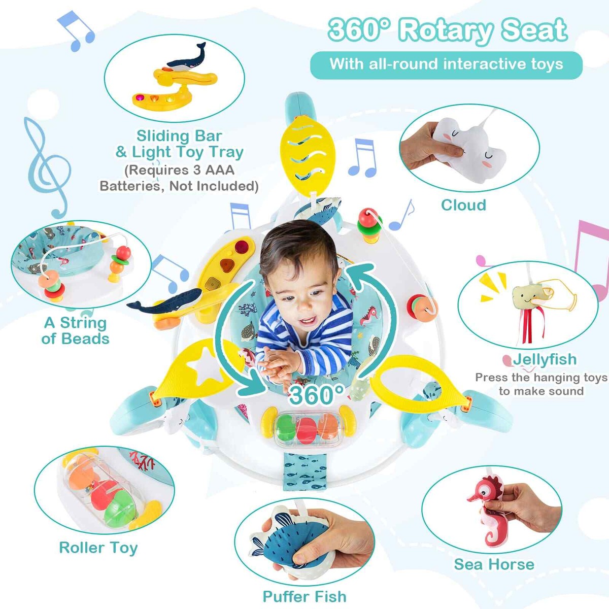 costway jumper saucer baby