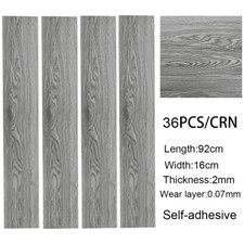 Self Adhesive PVC Floor Planks Tiles Grey White Beige Brown Oak 5 m² per Pack