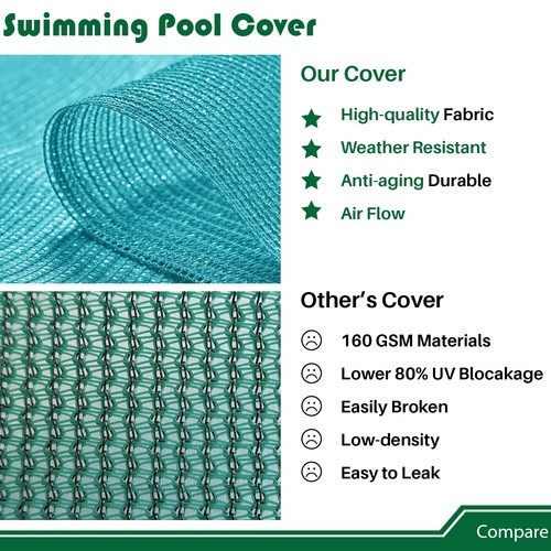 14FT Inground Swimming Pool Cover Rectangle Winter Pool Cover Safety Heavy Duty - Picture 53 of 53