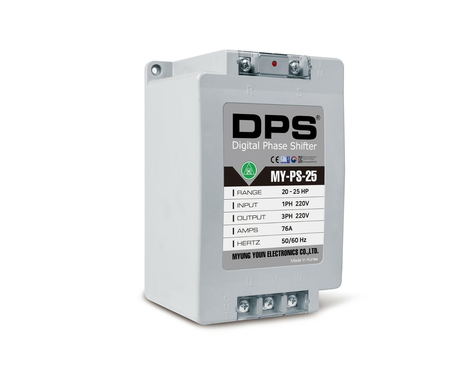 1 Phase to 3 Phase Converter, Suitable for 20HP(15KW) 60 Amps 200240V