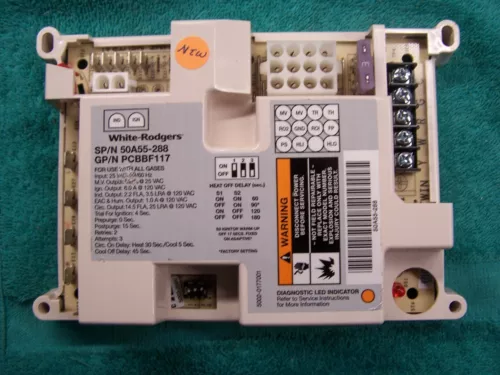 New Goodman Amana PCBBF117 furnace control board White Rodgers 50A55-288-06