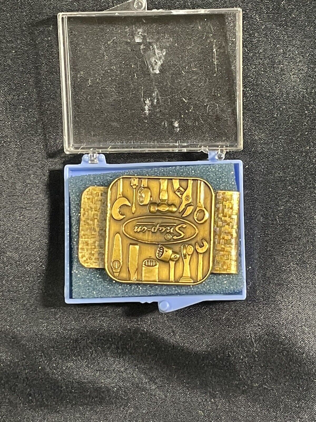 New SNAP-ON-TOOLS Brass Money Clip.