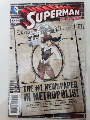Superman #32 Bombshells Variant DC Comic 1st Print 2014 unread NM