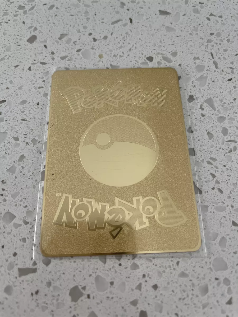 GOLD Mewtwo GX metal collector's Replica