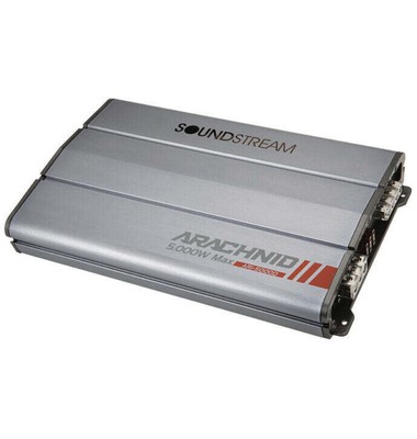 Soundstream AR1-5000D Monoblock Class D Arachnid  Car Amplifier  Bass Remote