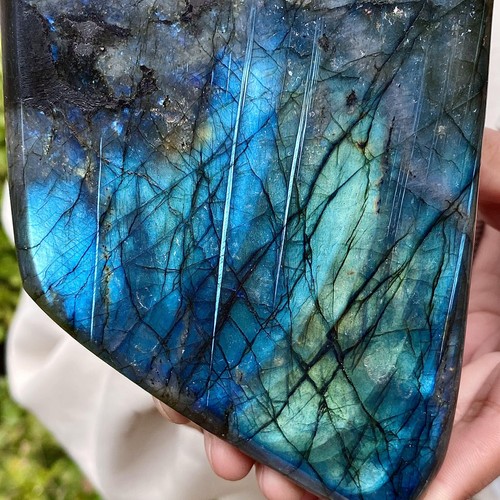 2.94LB Natural colorful elongated stone Madagascar polished crystal healing - 第 7/16 張圖片