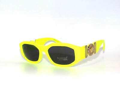 Versace 4361 5321/87 Yellow Fluo Gray Sunglasses Unisex | eBay display picture 1