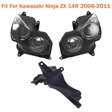 Headlight W/ Upper Fairing Stay Bracket Fit For Kawasaki Ninja ZX14R 2006-2011