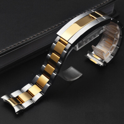 Massiv gebogenes Ende Schraube Uhr Armbanduhr Band Ersatzarmband Submariner 20mm