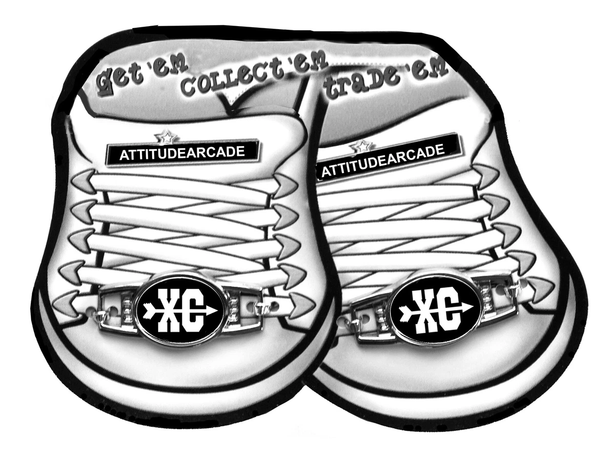 Cross Country Charms for Shoelaces or Paracord Bracelet